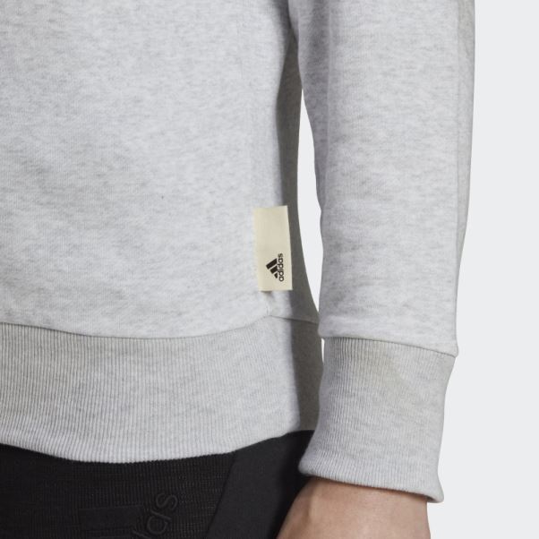 Sweat Ample Studio Lounge Gris Clair Chiné Adidas