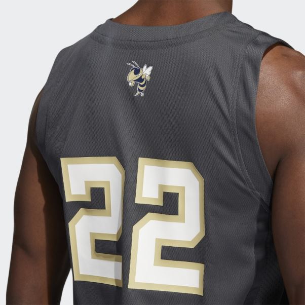 Maillot Swingman Gris Foncé Jaune Adidas