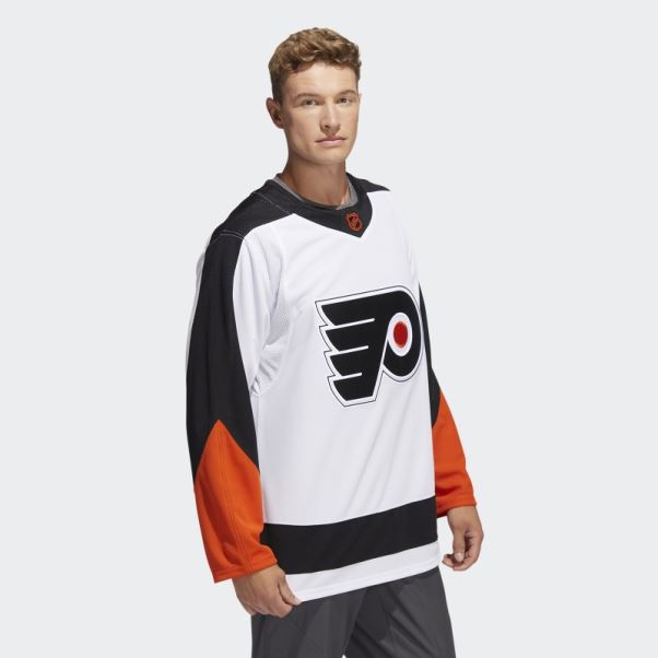 Flyers Authentique Reverse Retro Wordmark Jersey Blanc Adidas