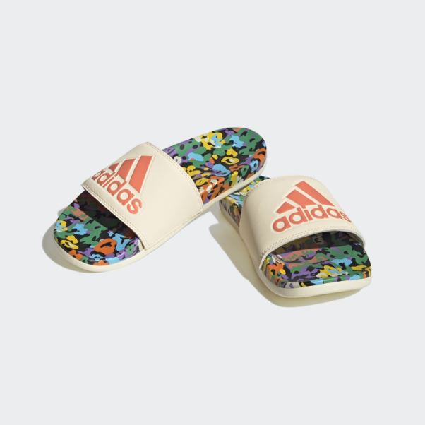 Claquettes Confort Adilette Teinte écru Adidas