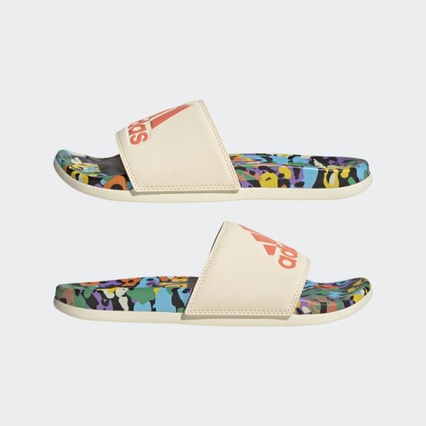Claquettes Confort Adilette Teinte écru Adidas