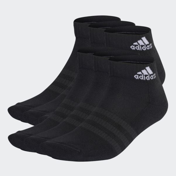 Adidas Socquettes Sportswear Matelassées Noires 6 Paires