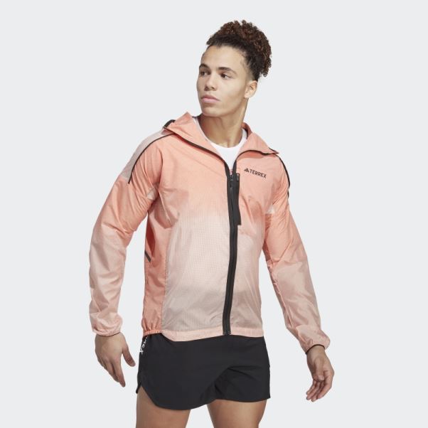 Coupe-vent Adidas Terrex Agravic Windweave Orange