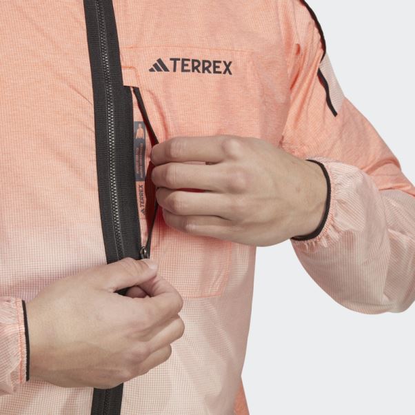 Coupe-vent Adidas Terrex Agravic Windweave Orange