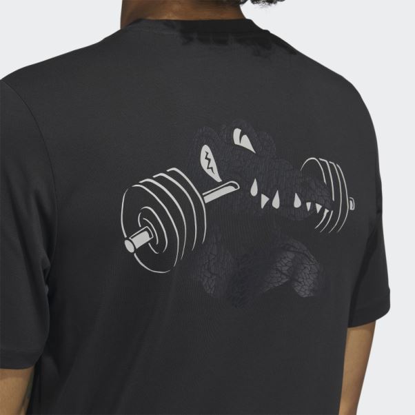 Adidas Aeroready Training Gator Graphique Manches Courtes T-shirt Noir