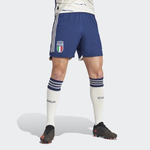 Adidas Short Bleu Foncé Italy 23 Away Authentique