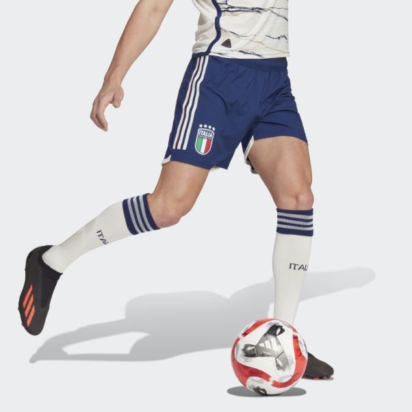 Adidas Short Bleu Foncé Italy 23 Away Authentique