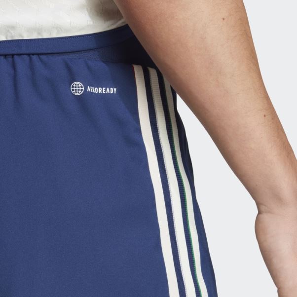 Adidas Short Bleu Foncé Italy 23 Away Authentique