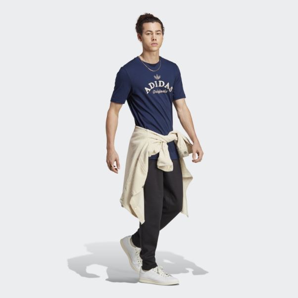 Adidas T-shirt Graphique Archive Indigo De Nuit