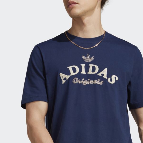 Adidas T-shirt Graphique Archive Indigo De Nuit