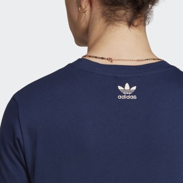 Adidas T-shirt Graphique Archive Indigo De Nuit
