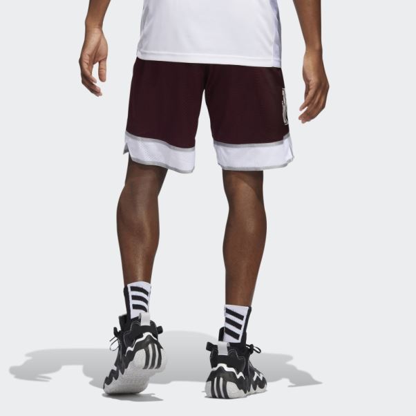 Short Aggies Swingman Adidas Bordeaux