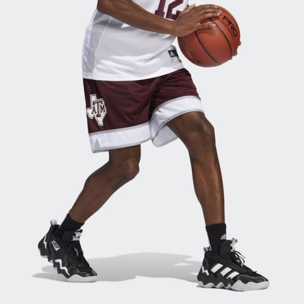 Short Aggies Swingman Adidas Bordeaux