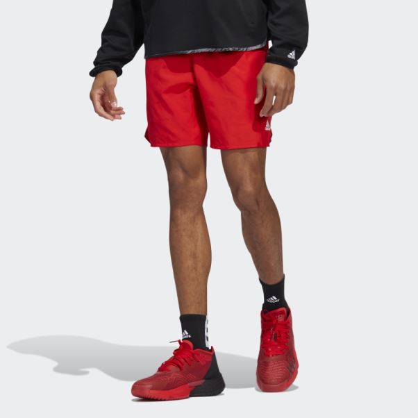 Donovan Mitchell Short Rouge Adidas