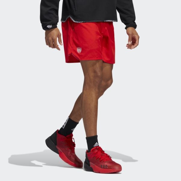 Donovan Mitchell Short Rouge Adidas