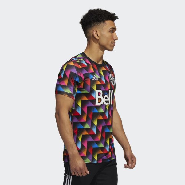 Maillot Pré-match Lgbtq+ Vancouver Whitecaps Fc Noir Adidas