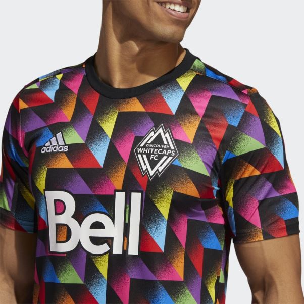 Maillot Pré-match Lgbtq+ Vancouver Whitecaps Fc Noir Adidas