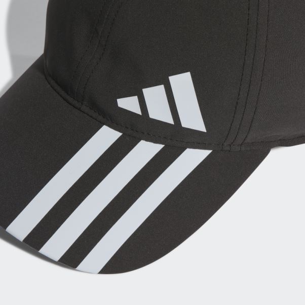 Casquette De Baseball Aeroready à 3 Bandes Adidas Noir