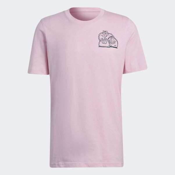 Adidas Originals X Kevin Lyons Tee Hot True Pink