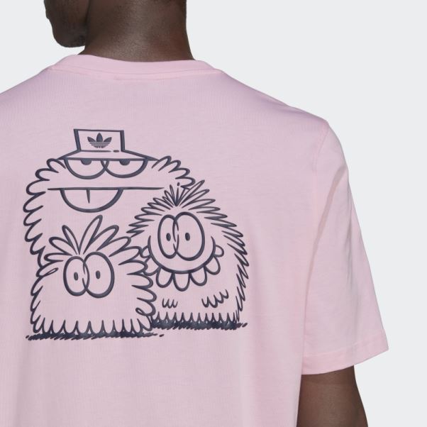 Adidas Originals X Kevin Lyons Tee Hot True Pink