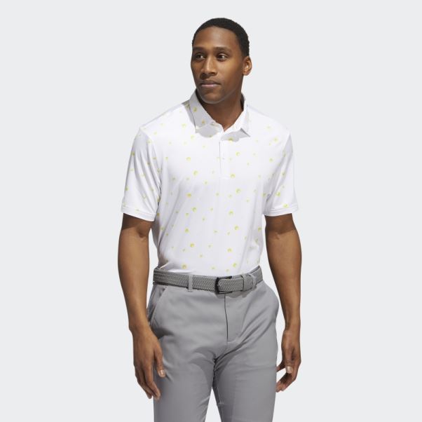 Polo Blanc Imprimé Adidas Ultimate365