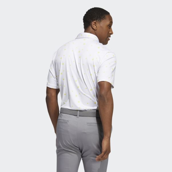 Polo Blanc Imprimé Adidas Ultimate365