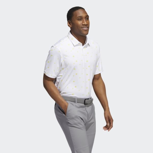 Polo Blanc Imprimé Adidas Ultimate365