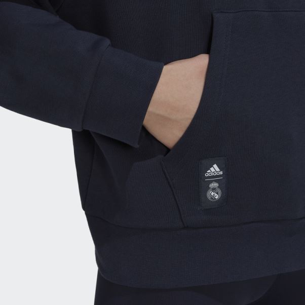 Sweat à Capuche Adidas Real Madrid Bleu Nuit