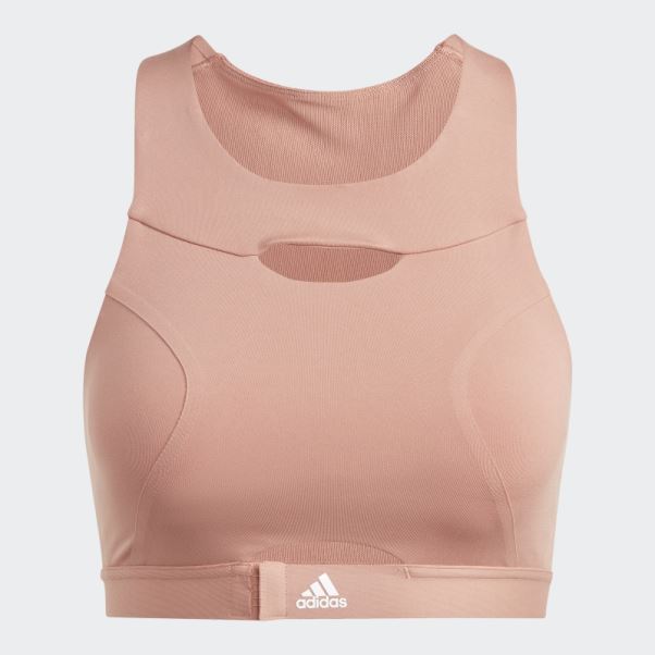 Brassière à Maintien Moyen Adidas Powerimpact Luxe Training Terre Battue