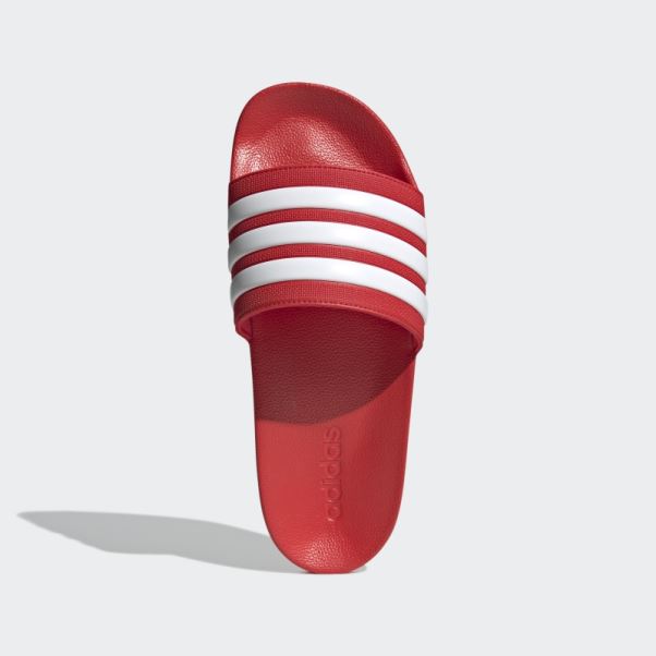 Claquettes De Douche Adidas Adilette Rouges