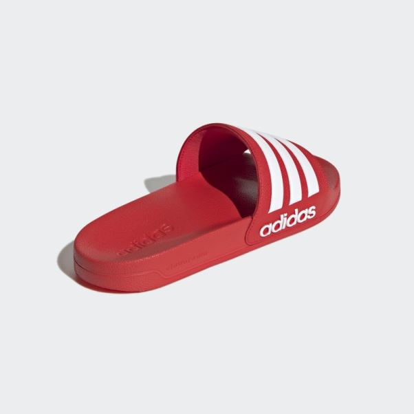 Claquettes De Douche Adidas Adilette Rouges