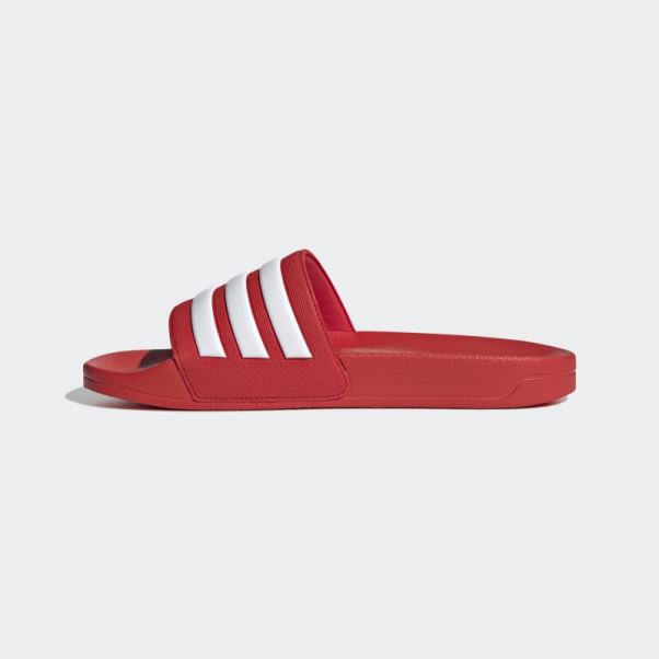 Claquettes De Douche Adidas Adilette Rouges