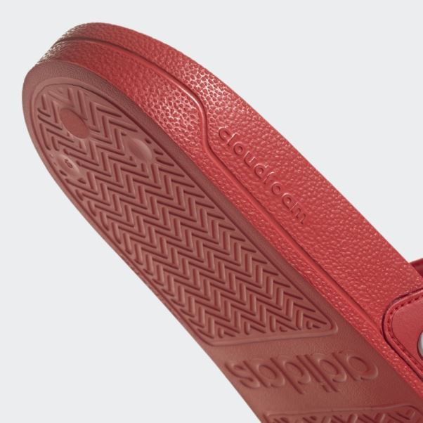 Claquettes De Douche Adidas Adilette Rouges