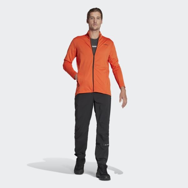 Orange Terrex Multi Primegreen Veste Polaire Entièrement Zippée Adidas