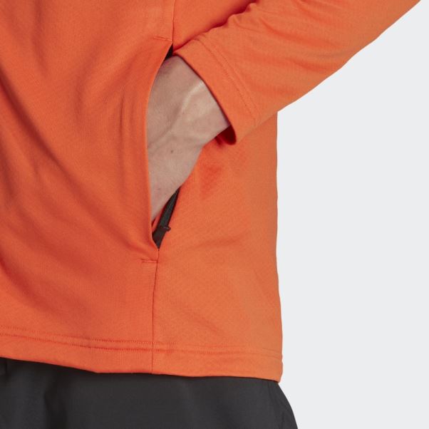 Orange Terrex Multi Primegreen Veste Polaire Entièrement Zippée Adidas