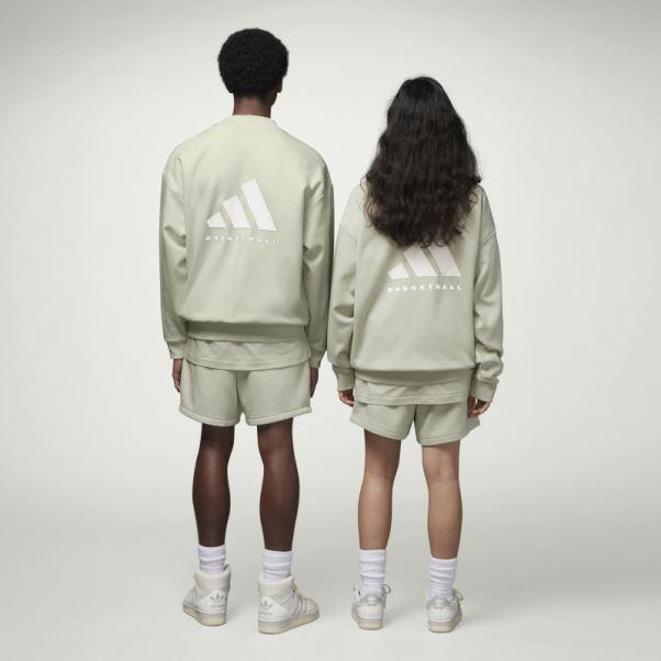 Sweat Adidas Basketball Crew Vert Mode