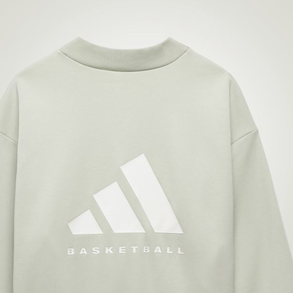 Sweat Adidas Basketball Crew Vert Chaud