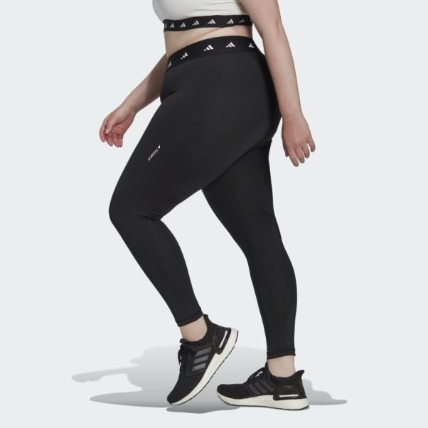 Legging Techfit Period-proof 7/8 Noir (grande Taille) Adidas