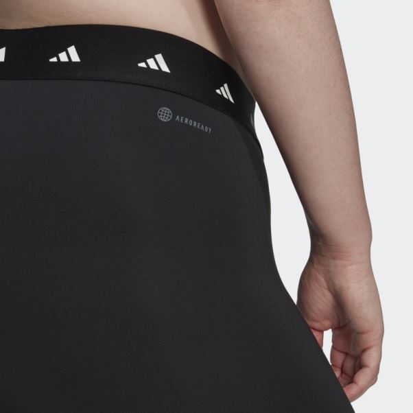 Legging Techfit Period-proof 7/8 Noir (grande Taille) Adidas
