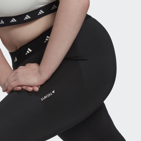 Legging Techfit Period-proof 7/8 Noir (grande Taille) Adidas
