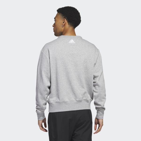 Sweat Gris Moyen Wild Vintage Crew Adidas