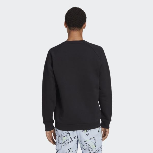 Sweat Ras Du Cou Trefoil Essentials Noir Adidas