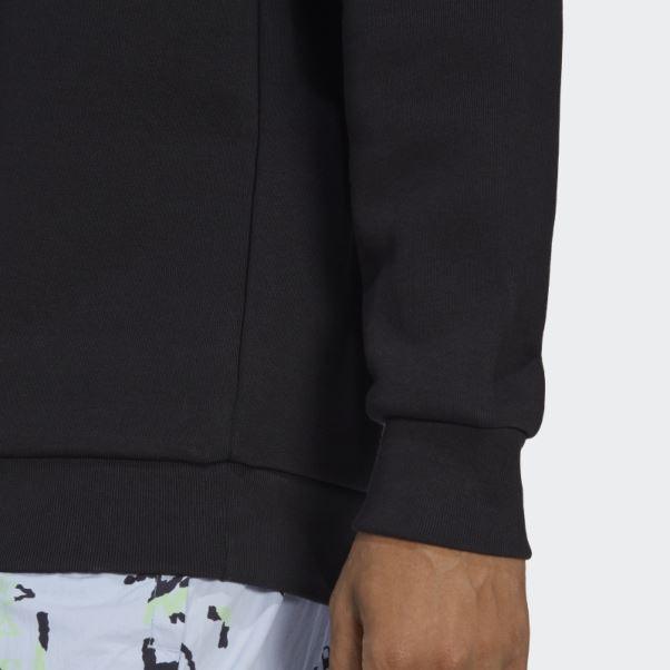 Sweat Ras Du Cou Trefoil Essentials Noir Adidas
