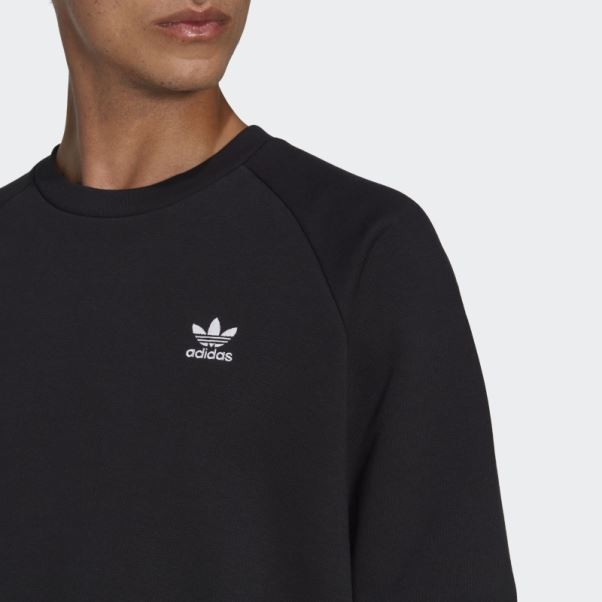 Sweat Ras Du Cou Trefoil Essentials Adidas Noir