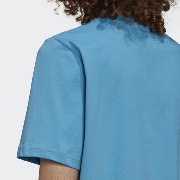 T-shirt Adidas Trèfle Application Sky Rush