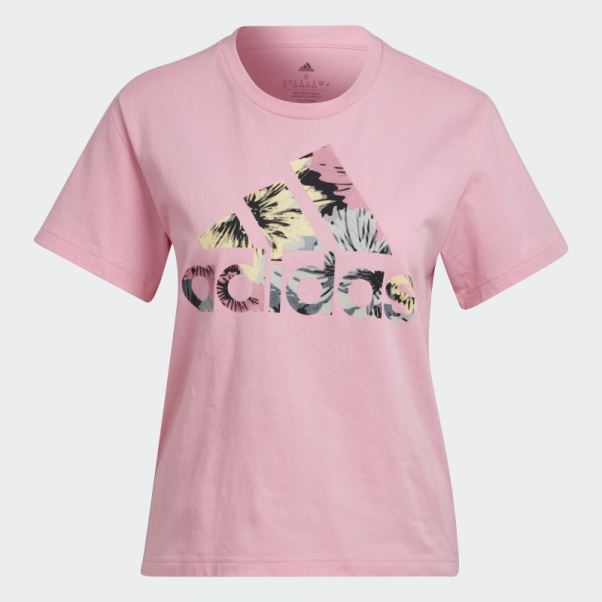 Adidas T-shirt Regular Imprimé Rose