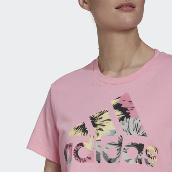 Adidas T-shirt Regular Imprimé Rose