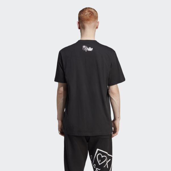 T-shirt Noir Graphique Hack The Elite Adidas