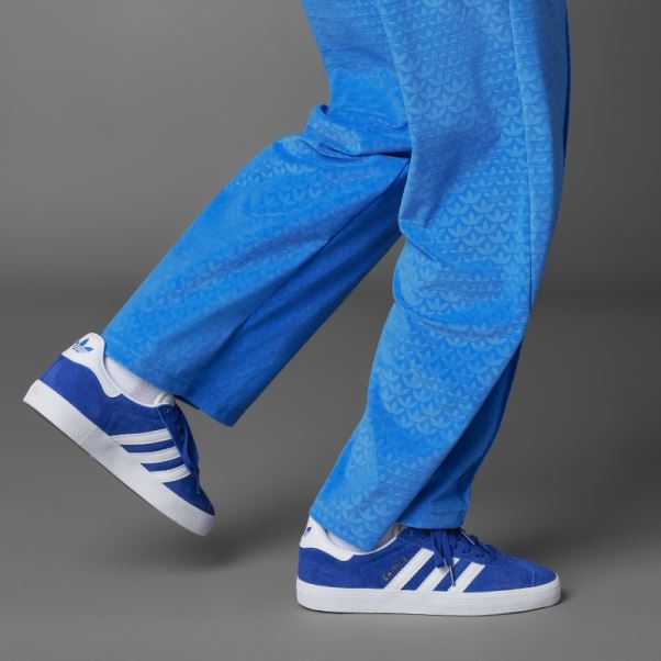 Oiseau Bleu Pantalon Adidas Adicolor Heritage Now Velours