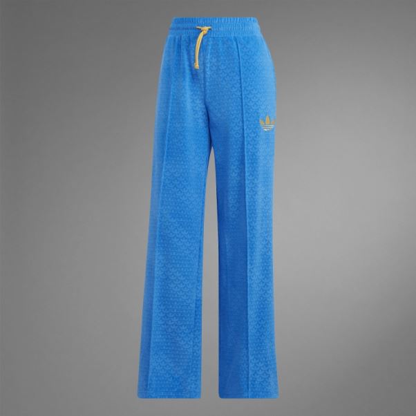 Oiseau Bleu Pantalon Adidas Adicolor Heritage Now Velours